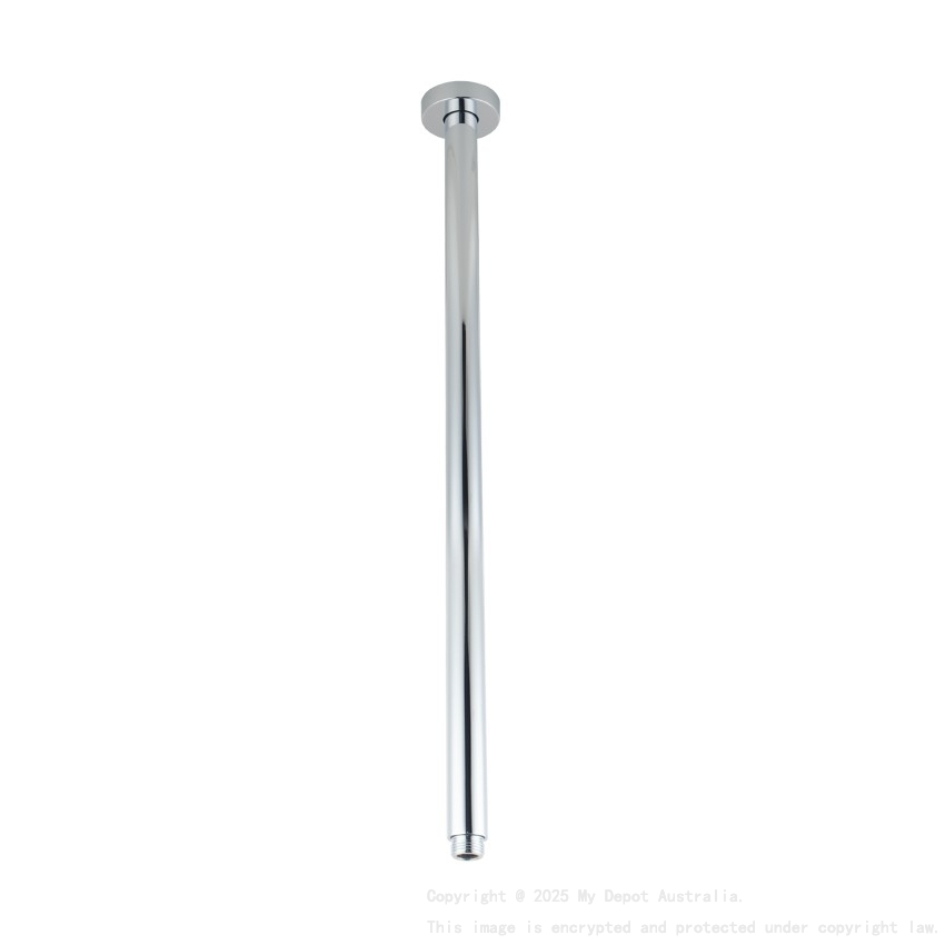 Round Chrome Ceiling Shower Arm 600mm