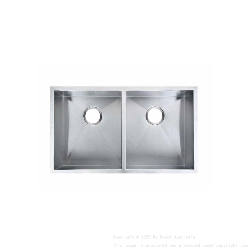 304 Stainless Steel Hand-made Double Bowl Kitchen Sink 820*457*230mm