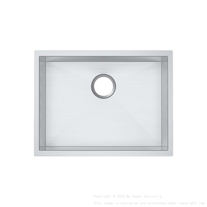 304 Stainless Steel Hand-made Single Bowl Kitchen Sink(Round Edges) 600*450*230mm