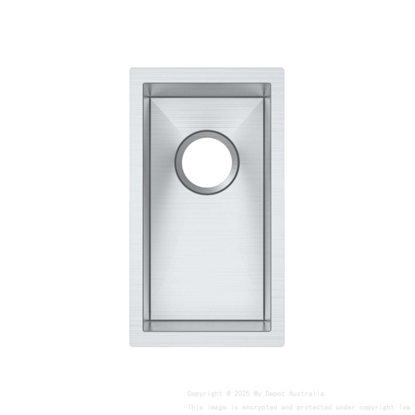 304 Stainless Steel Hand-made Single Bowl Kitchen Sink(Round Edges)250*450*215mm