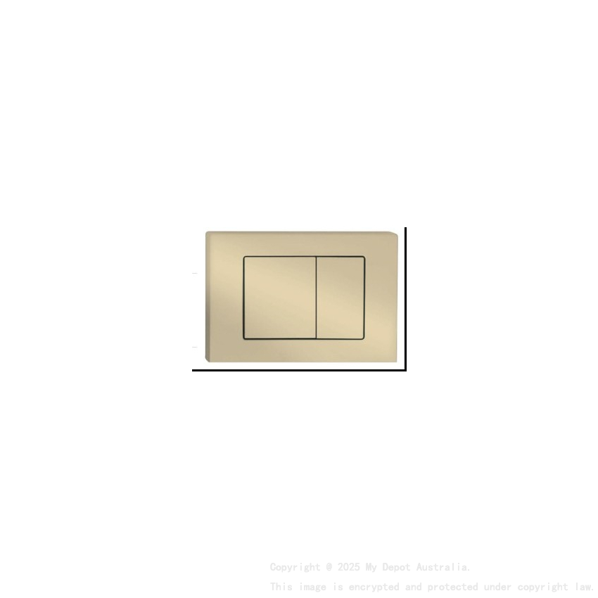 Stainless Steel Square Push Plate Brushed Gold