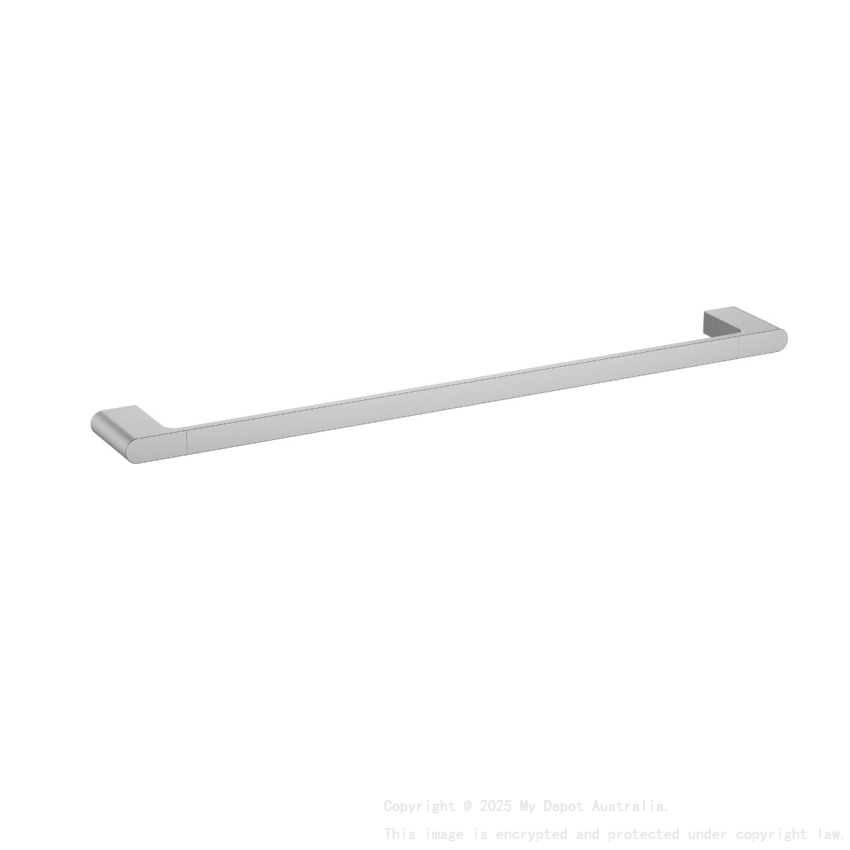 Cora  Single Towel Rail 600mm Brushed Nickel