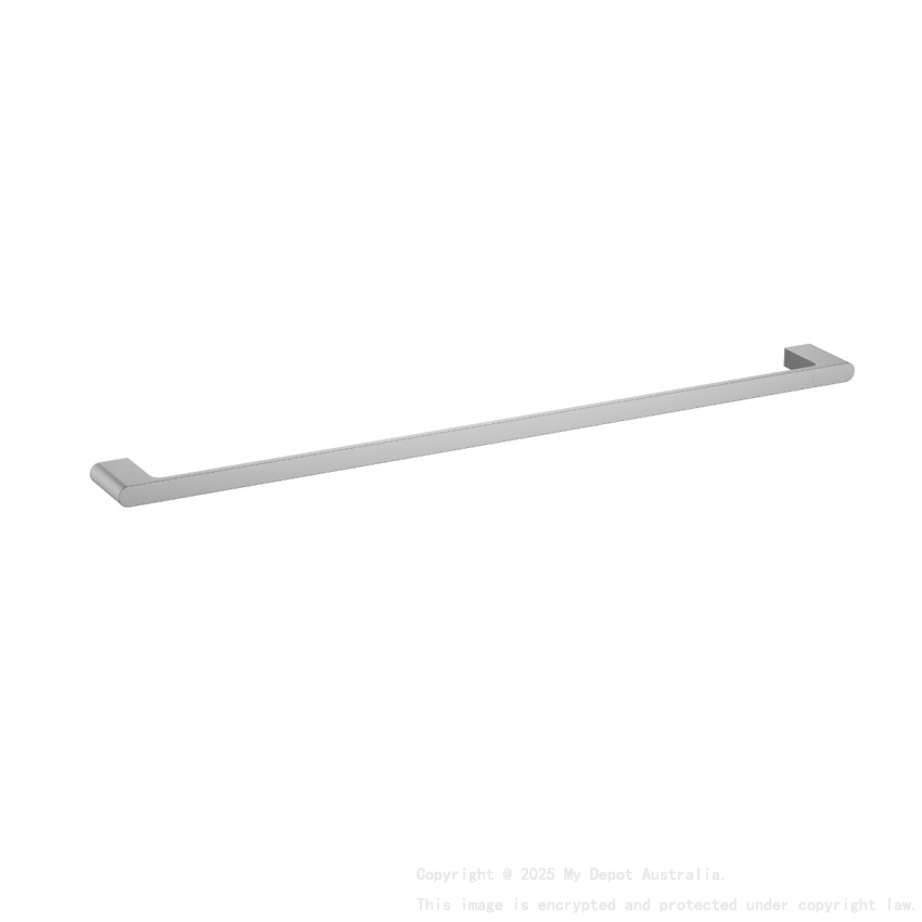 Cora  Single Towel Rail 800mm Brushed Nickel