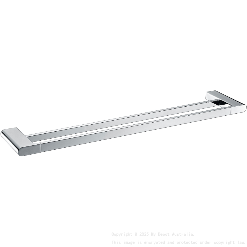 Cora Double Towel Rail 800 mm Chrome