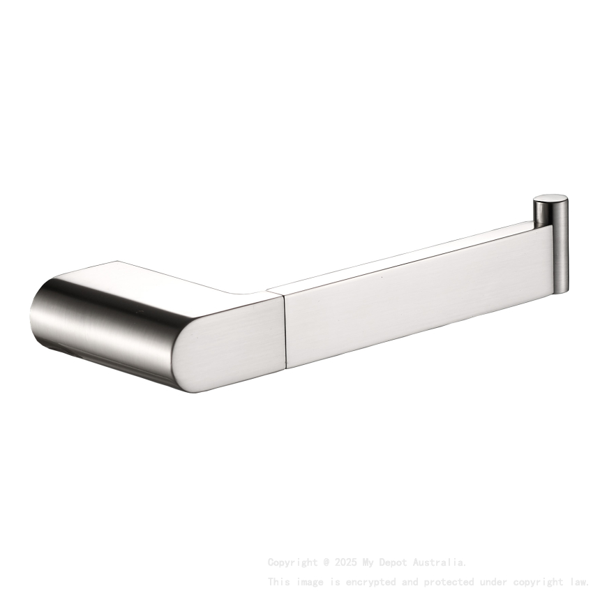 Flores Toilet Roll Holder Brushed Nickel