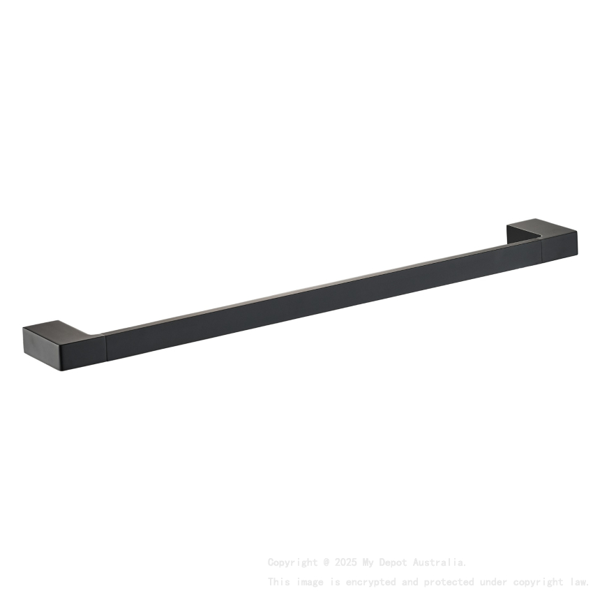 Ceram Single Towel Rail 600 mm Matt Black