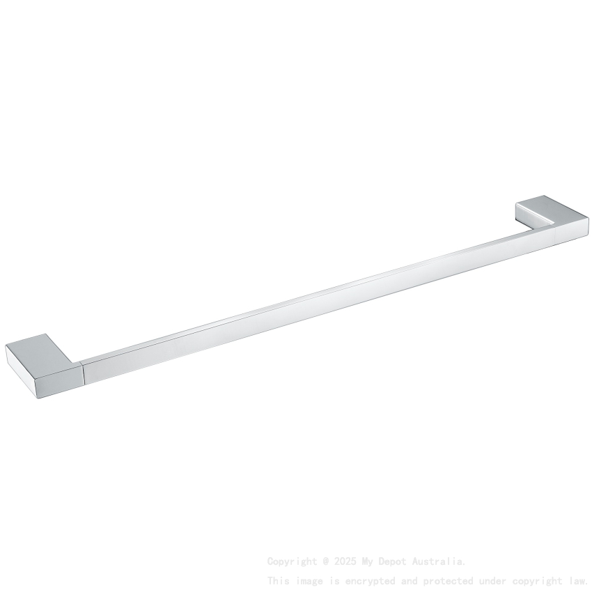 Eden Single Towel Rail 600 mm Chrome
