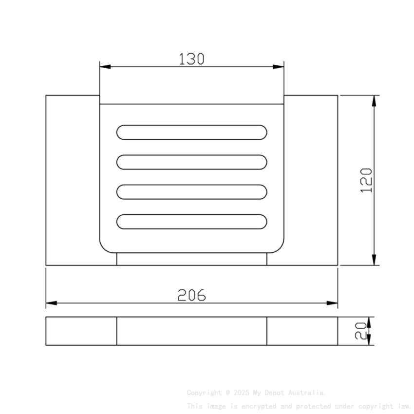 Eden Soap Holder Matt Black