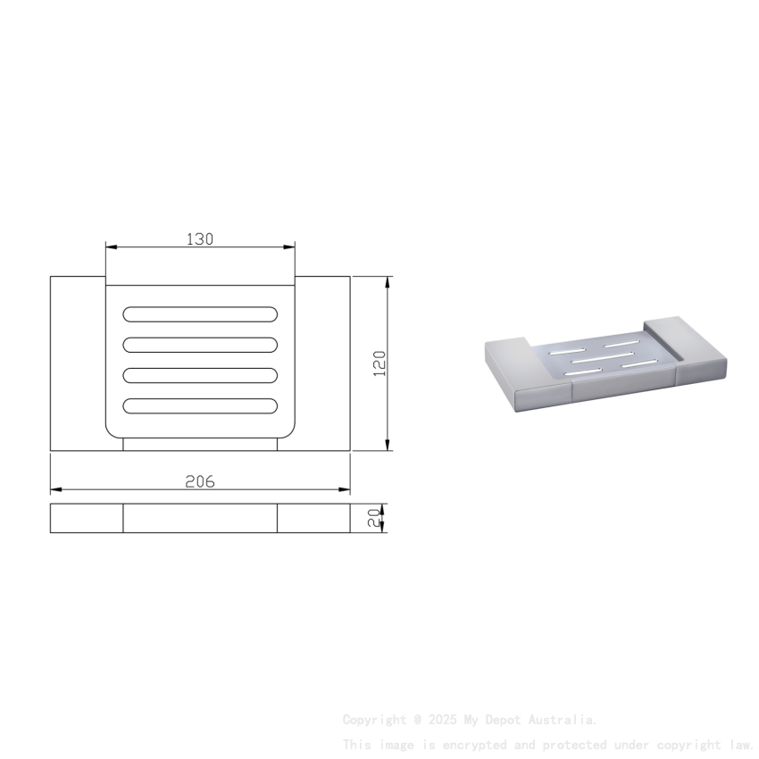 Eden Soap Holder Chrome