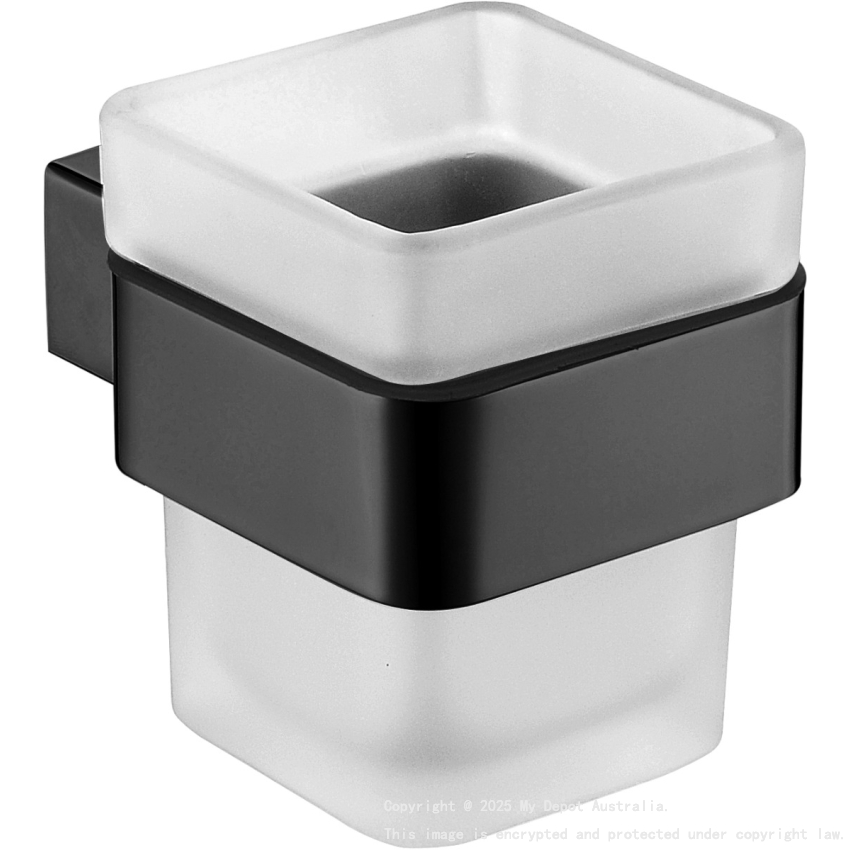Rosa Tumbler Holder Matt Black