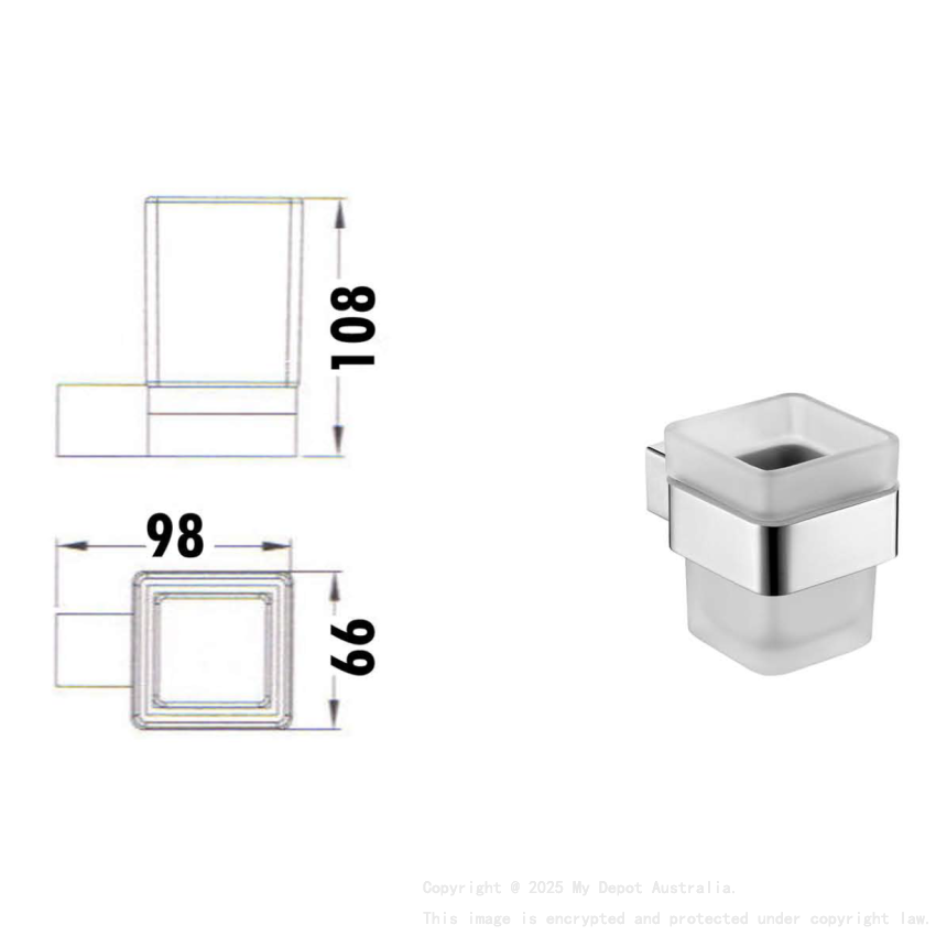 Rosa Glass Soap Dish Mirror Polish