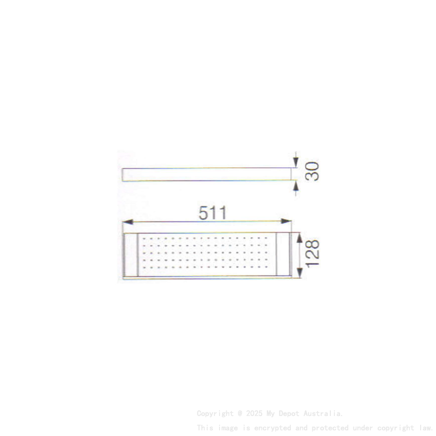 Rosa Shelf Matt Black