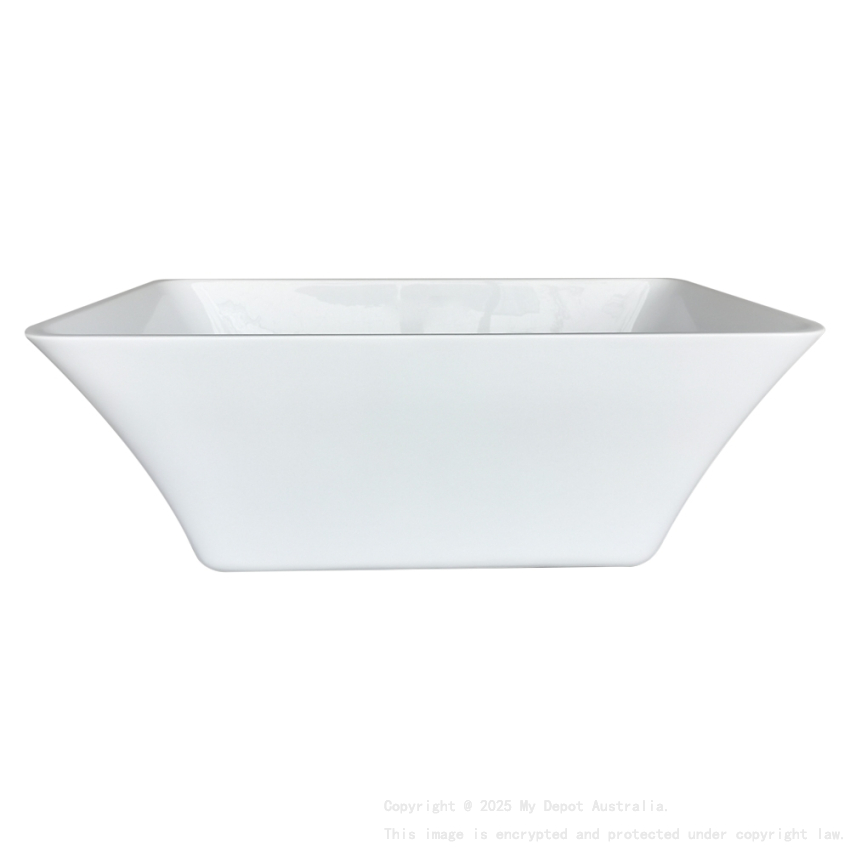1500mm Rectangle Gloss White Acrylic Free Standing Bathtub No Overflow