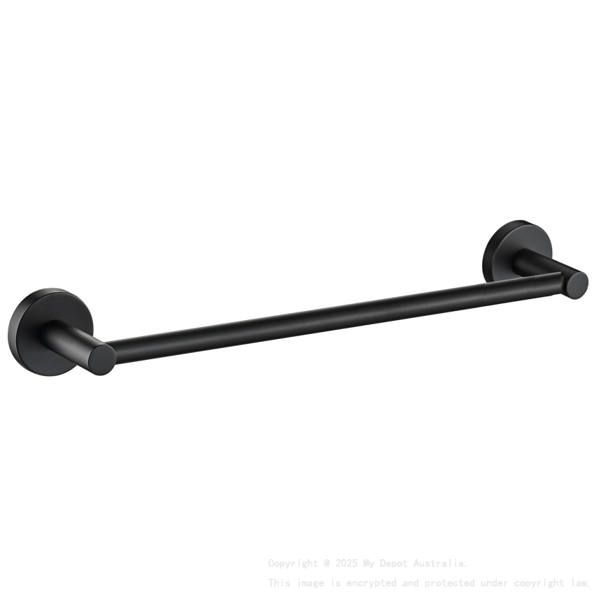Otus Single Towel Rail 350mm Matt Black
