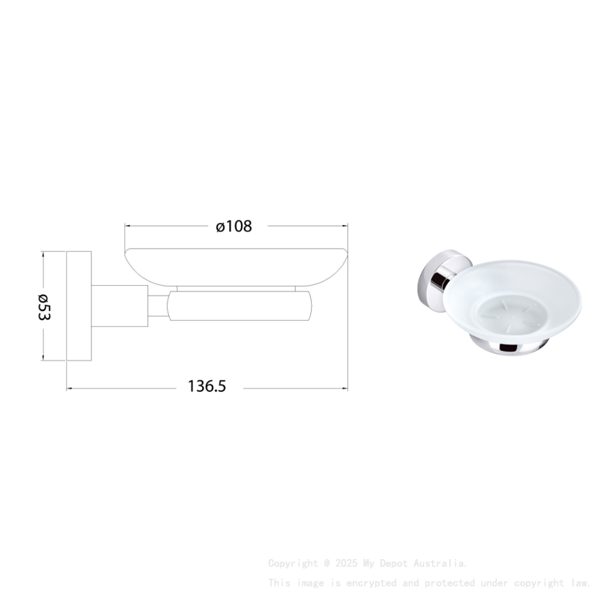 Otus Soap Dish Chrome