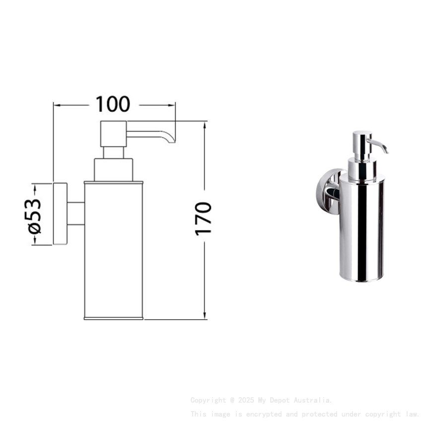 Otus Deluxe Soap Dispenser Chrome