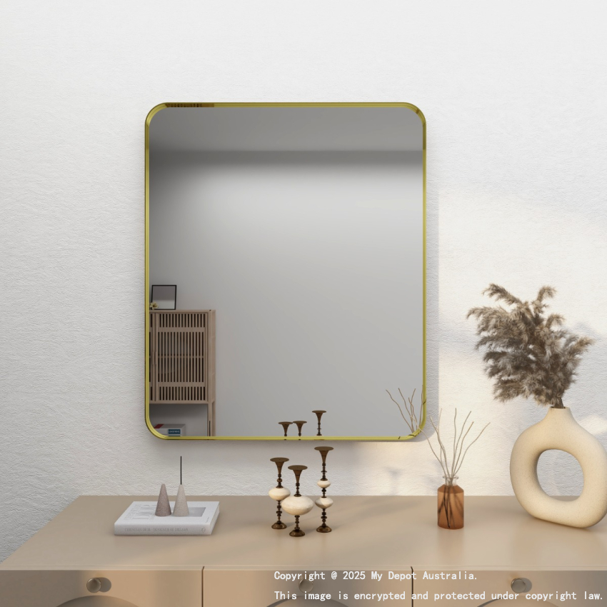 750mm Bronze Framed Bathroom Rectangle Mirror