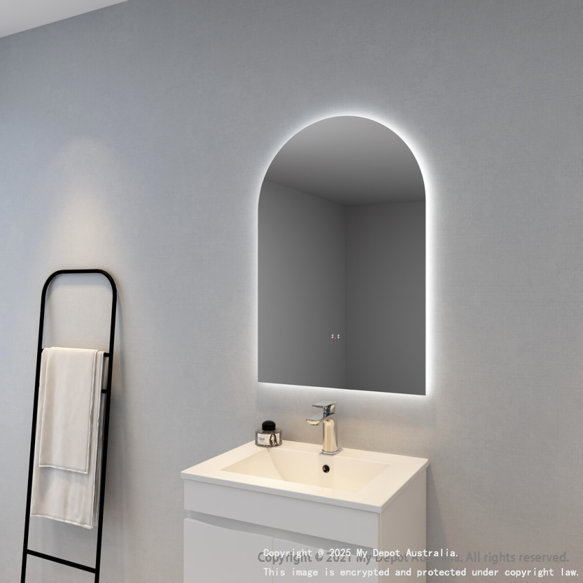 600x900mm Alice Arch 3 Color Backlit LED Mirror(Touchless Sensor Switch)