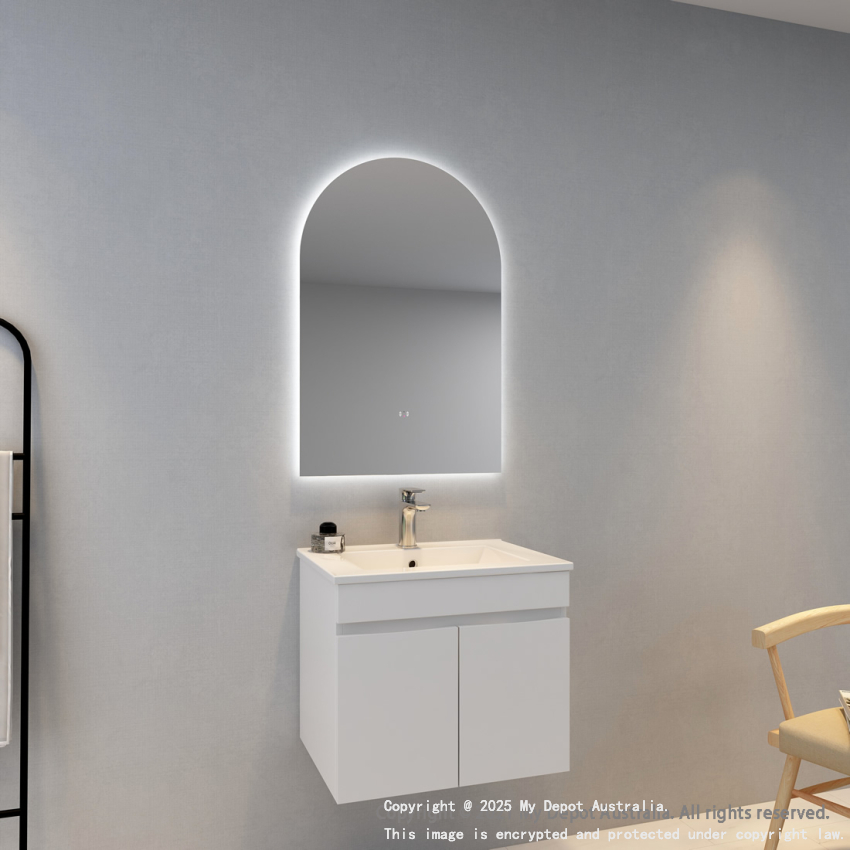 600x900mm Alice Arch 3 Color Backlit LED Mirror(Touchless Sensor Switch)