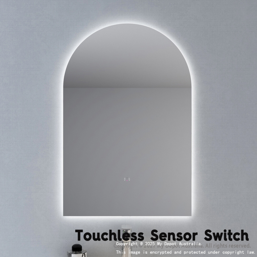 600x900mm Alice Arch 3 Color Backlit LED Mirror(Touchless Sensor Switch)