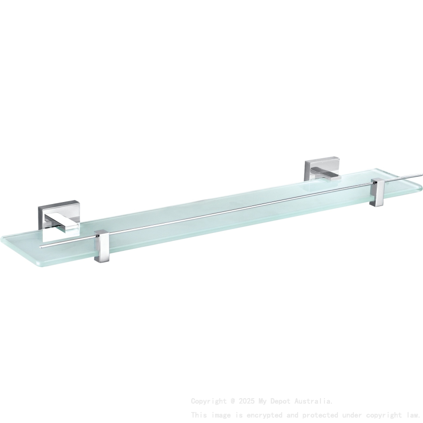 Sara Glass Shelf Chrome