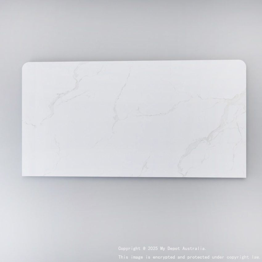 900mm White Marble Look Sintered Stone Top Benchtop
