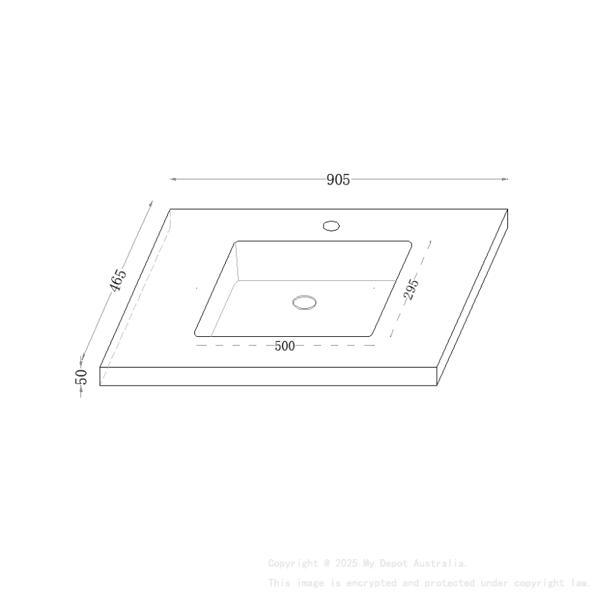 905X465X50mm Calacatta Night Black Sintered Stone Semless Joined With Fine Ceramic Basin Stone Single Bowl