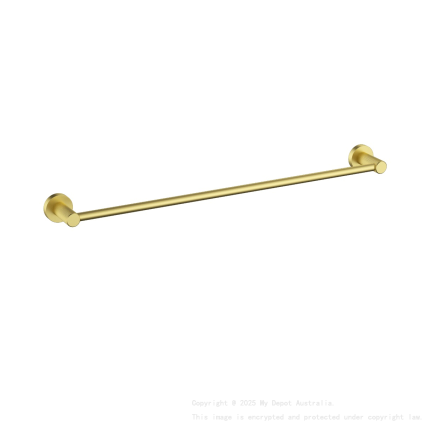 Linie Single Towel Rail 800mm Brushed Gold