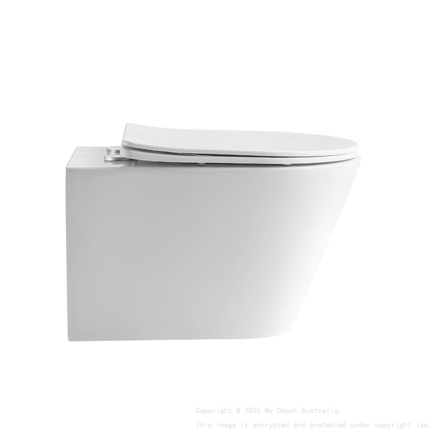 520*360*350mm Gloss White Agena Tonardo Rimless Flush Wall Hung Pan