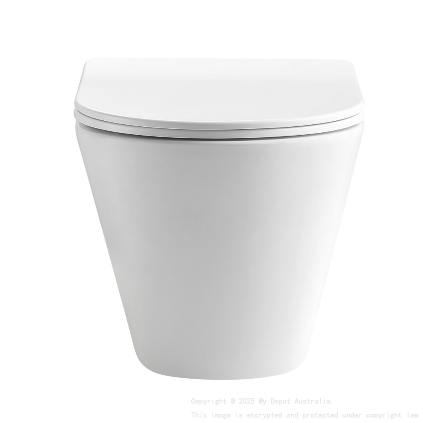 520*360*350mm Gloss White Agena Tonardo Rimless Flush Wall Hung Pan