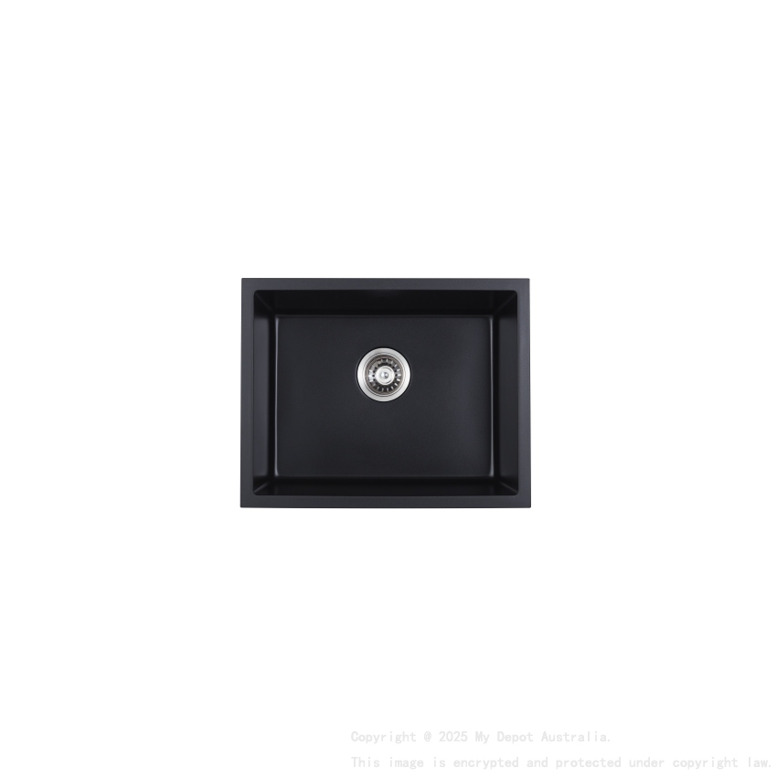 560*445*210mm Cora Black Undermount Granite Sink