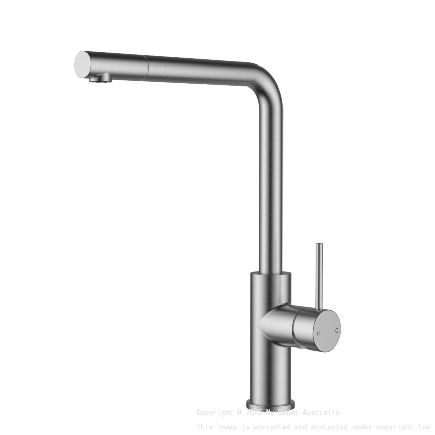 Otus Slimline SS Pull-Out Sink Mixer Brushed Stainless Steel