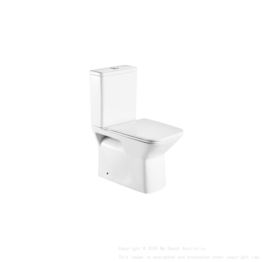 Aria Back- To-Wall Toilet Suite (Rimless) With Slim Pp Seat Cover(620*340*800) With Bottom Inlet Cistern T1B 