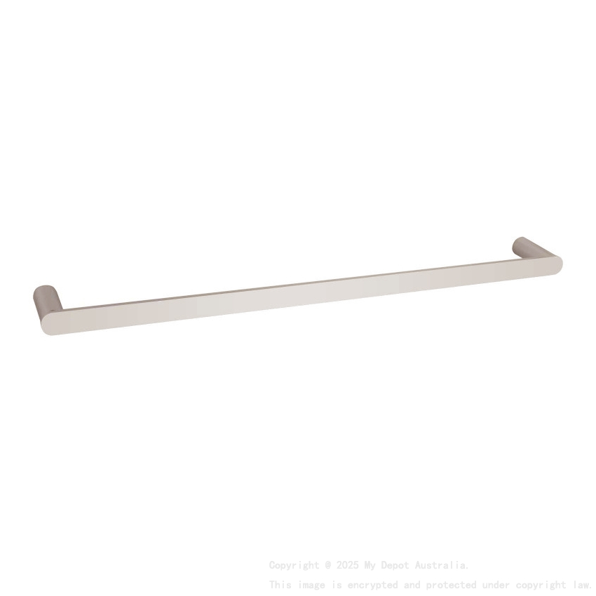 Esperia Brushed Nickel Single Towel Rail 600mm