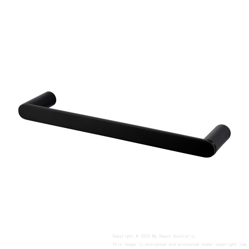 Esperia Matte Black Towel Rail 300mm