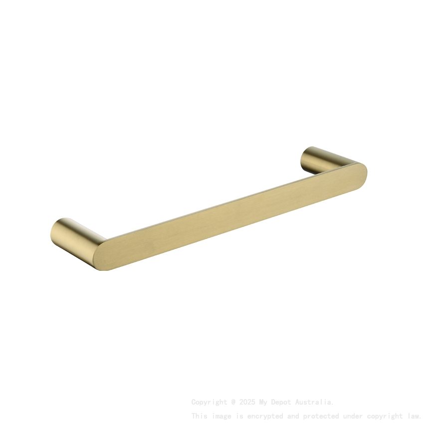 Esperia Brushed Yellow Gold Towel Rail 300mm