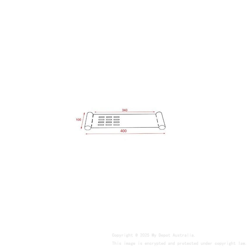 Esperia Chrome Towel Shelf