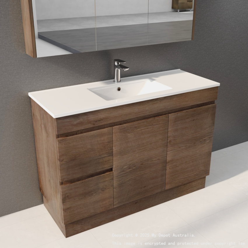 1200mm Dark Oak MDF Vanity Kickboard 