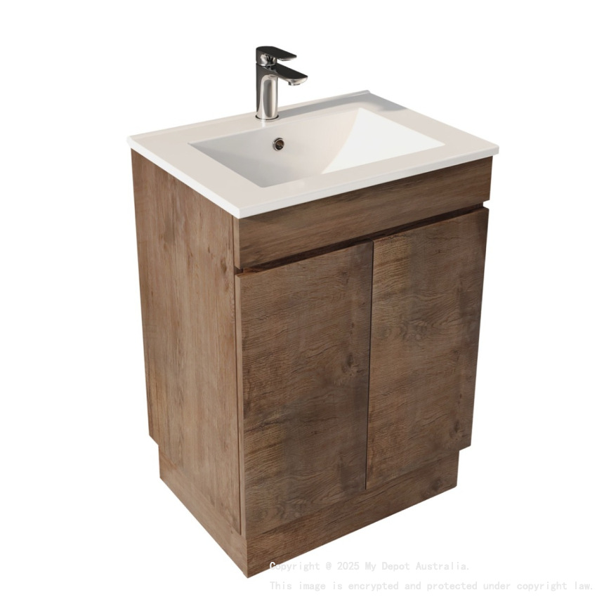 600mm Dark Oak MDF Vanity Kickboard 