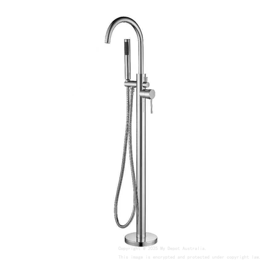 Otus Free Standing bath mixer with hand shower Chrome