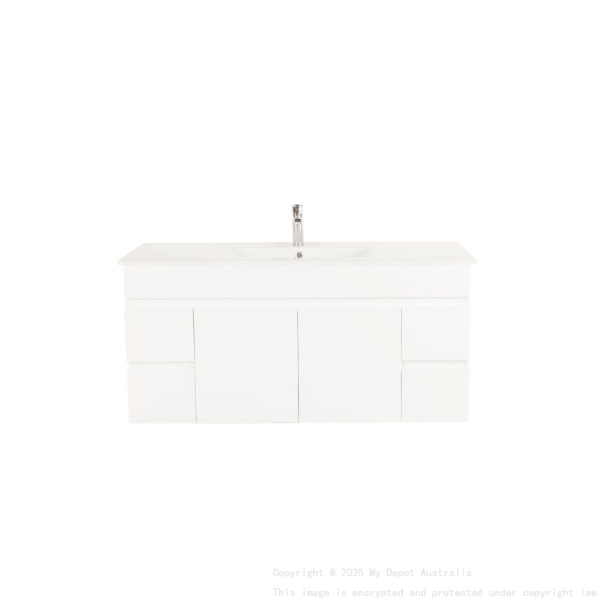 1200*450*560mm Wall Hung Gloss White PVC Cabinet Cabinet Only