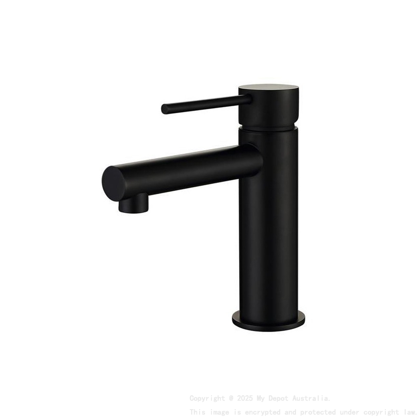Round Basin Mixer Matte Black
