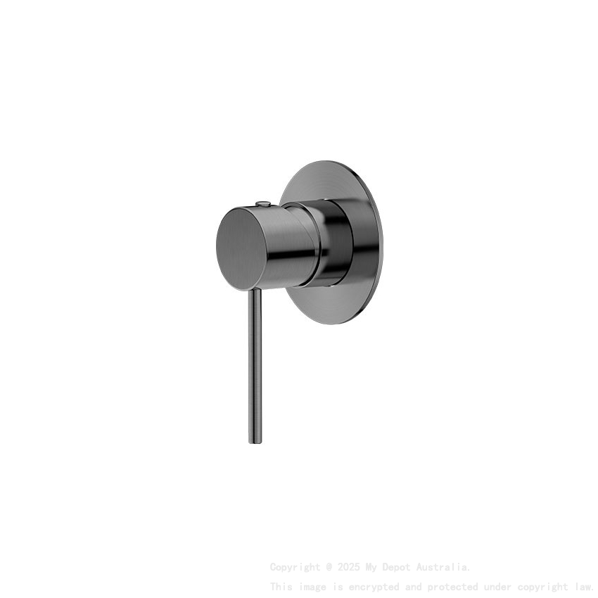 Round Brushed Nickel Shower Mixer