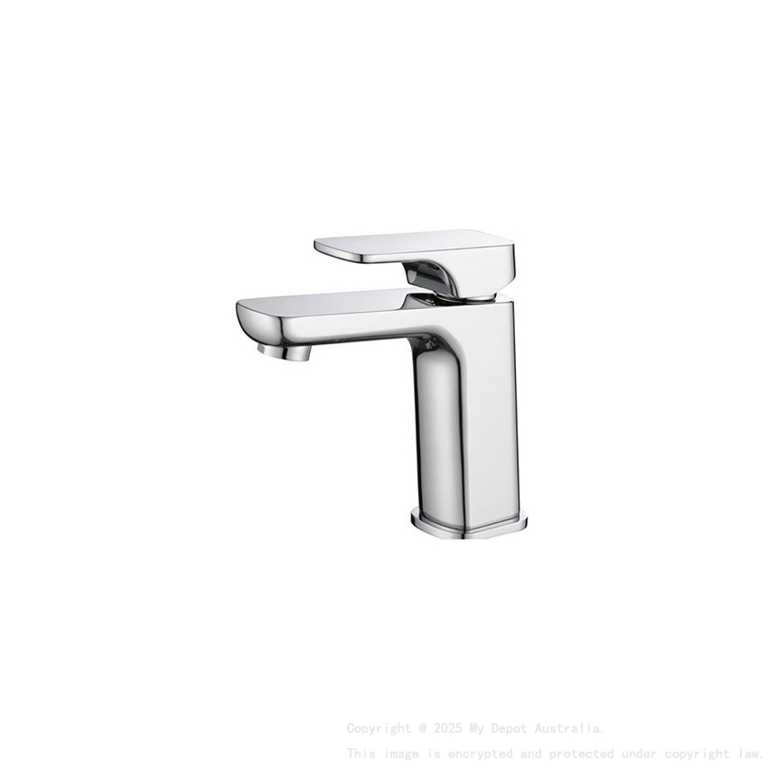 Kompakt Eckig Chrome Basin Mixer