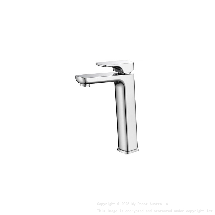 Kompakt Eckig Tower Chrome Basin Mixer