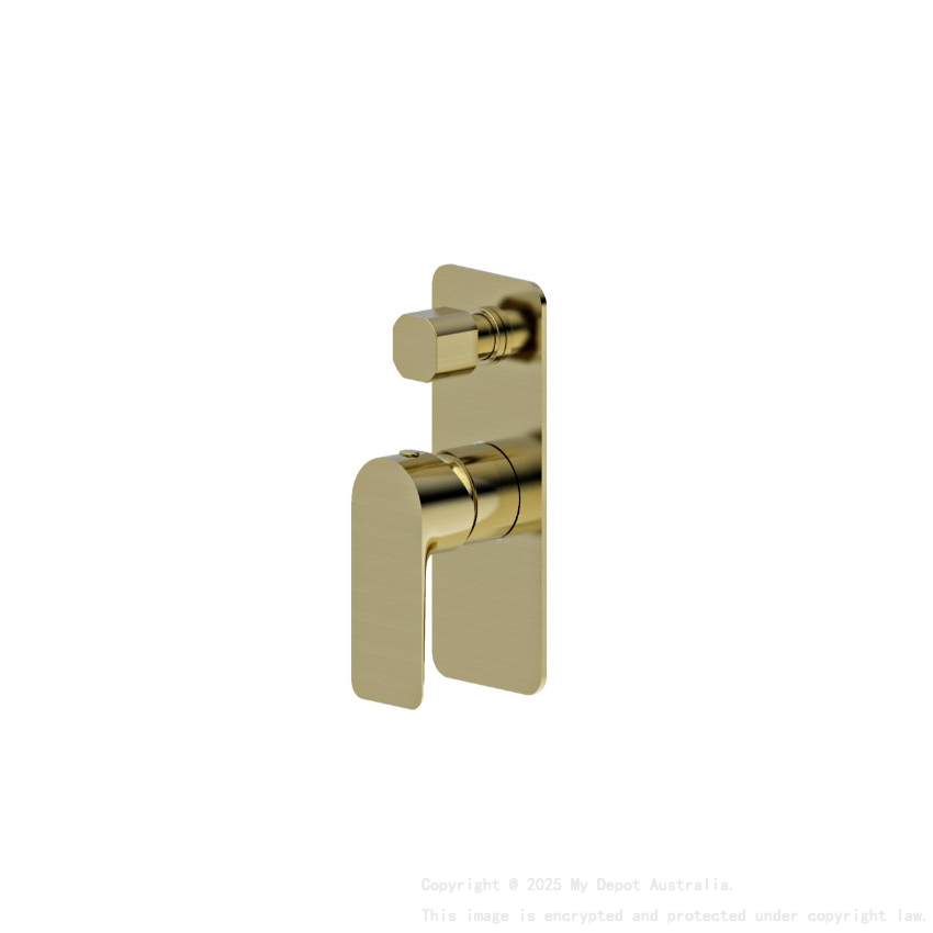 Luxus Shower Diverter Mixer Brushed Gold Trim Kit