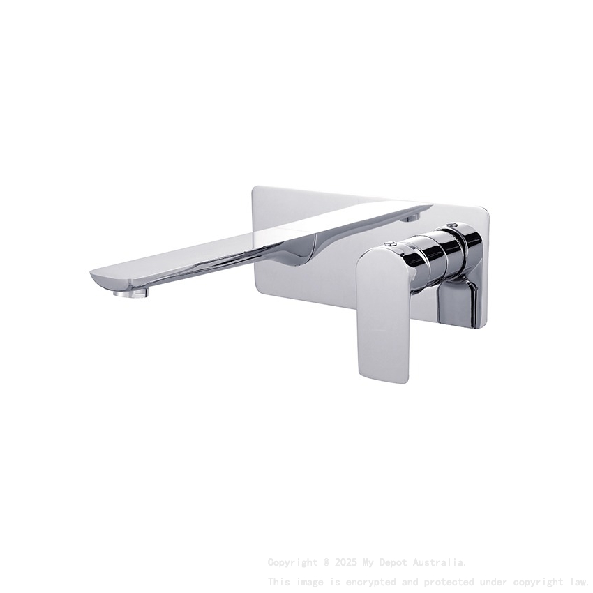 Luxus Bath/Basin Mixer With Spout Chrome Trim Kit