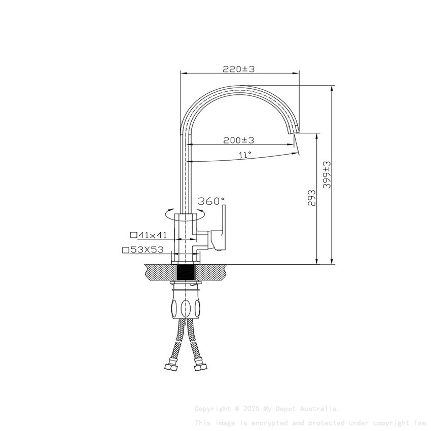 Kasten Chrome Sink Mixer