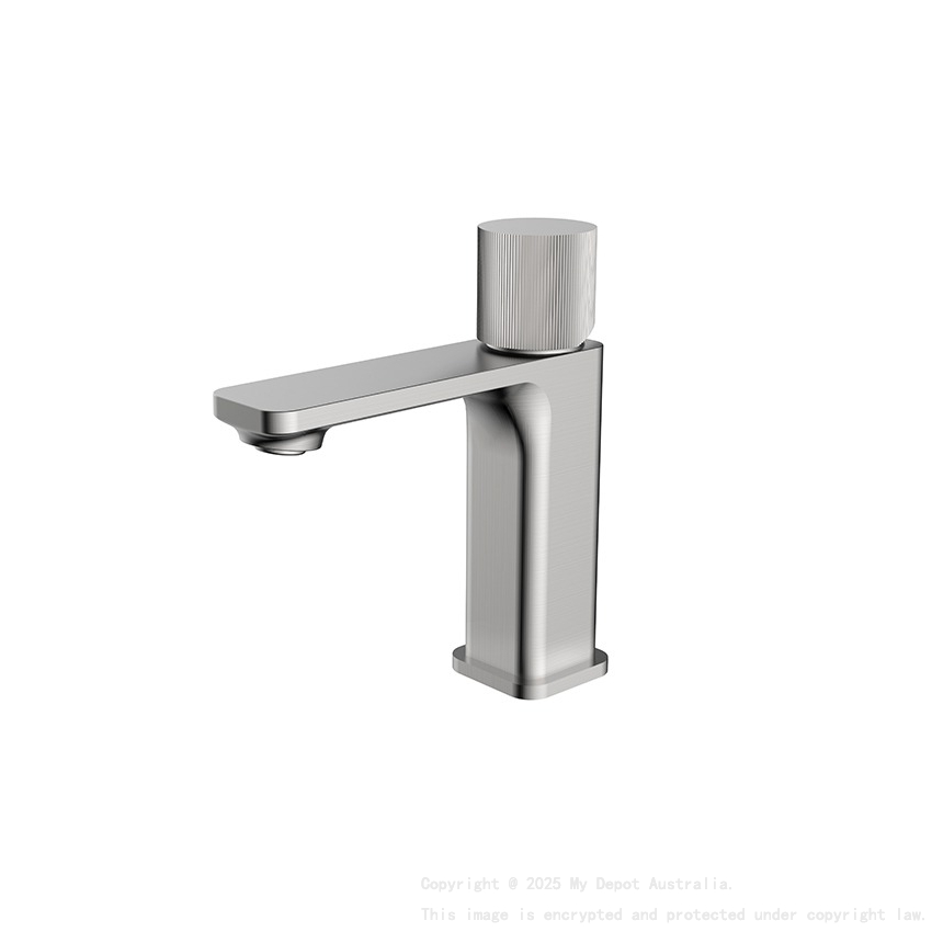 Qi Kasten Basin Mixer Brushed Nickel