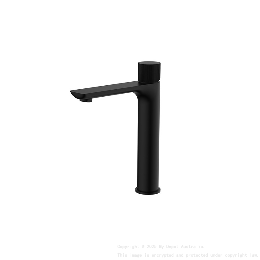 Qi Kasten Tower Basin Mixer Matte Black